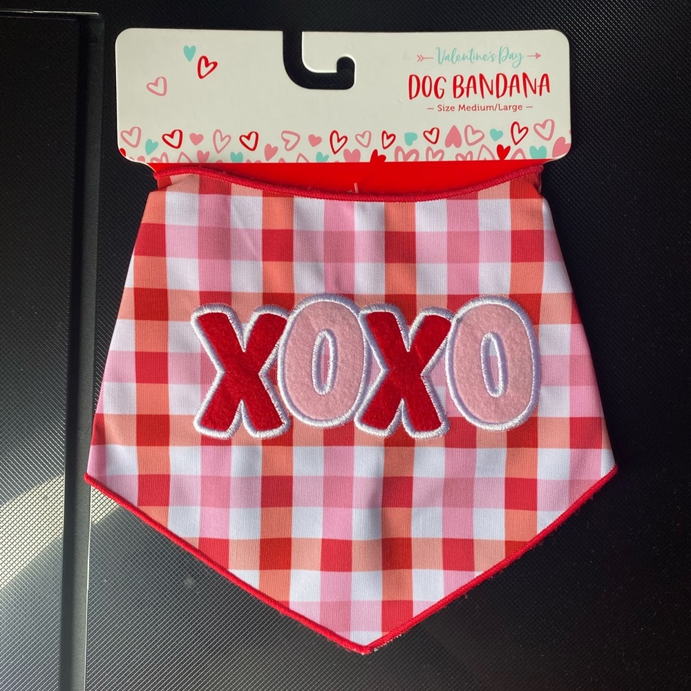 XOXO Dog Bandana